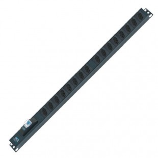 Regua Calha PDU C/16 Tomadas 10A NBR 14136 PLUG 20A - CTV-16-10A 